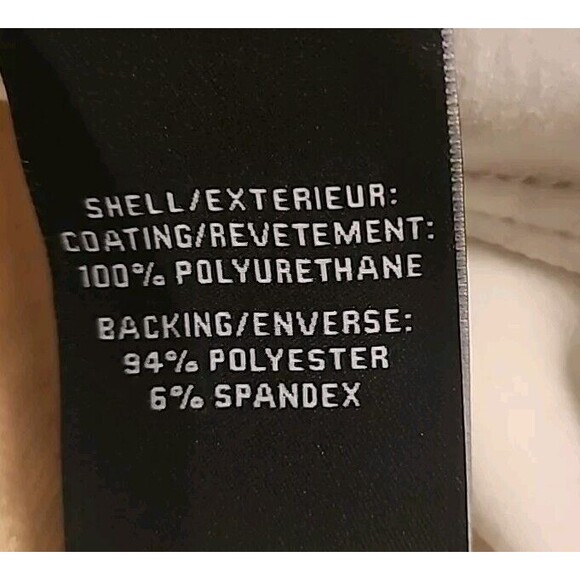 7 For all Mankind Womens Crop Top Puffy Sleeves Small Pale-Yellow Vegan Leather - Picture 5 of 8